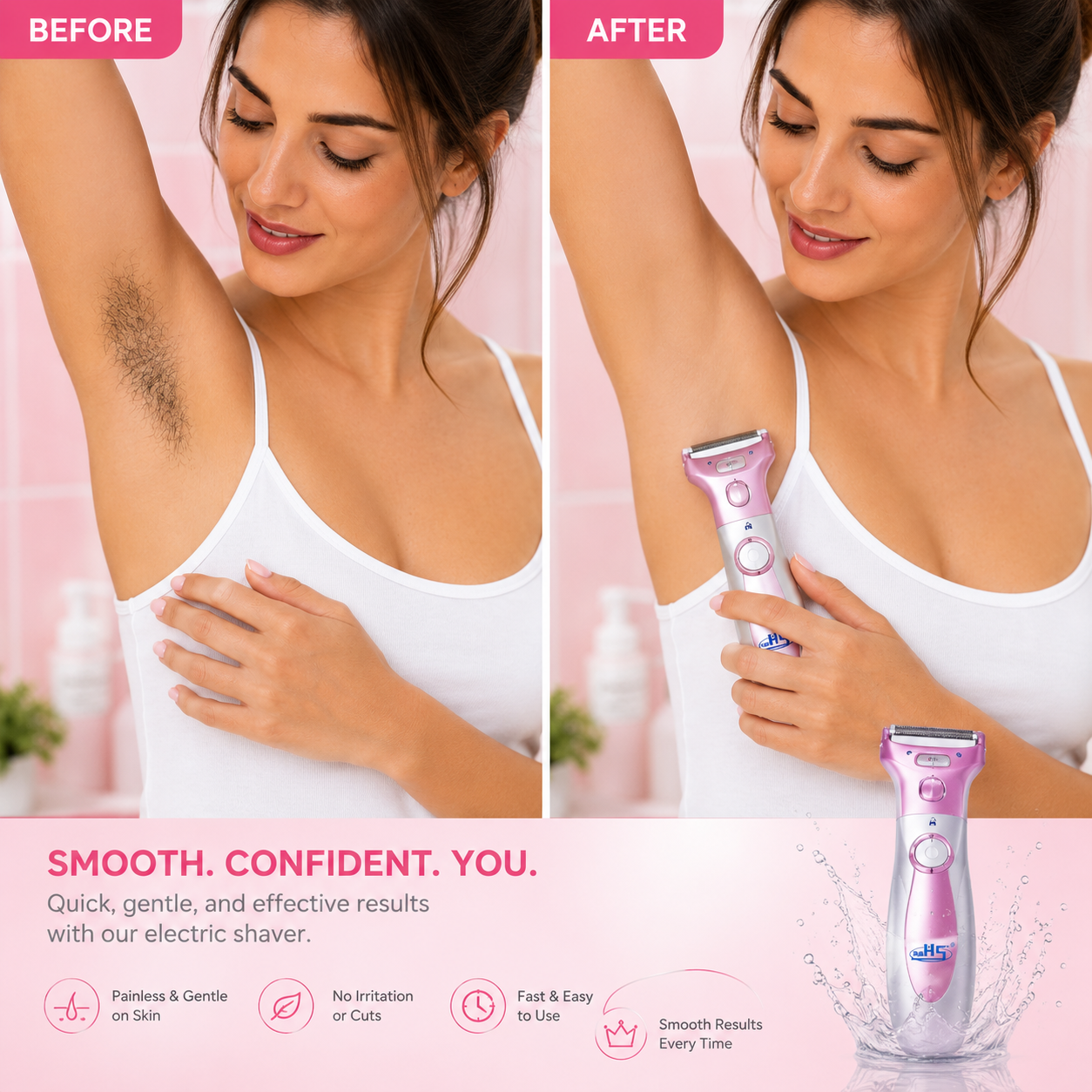 SilkTouch Women's Electric Shaver for Smooth Skin